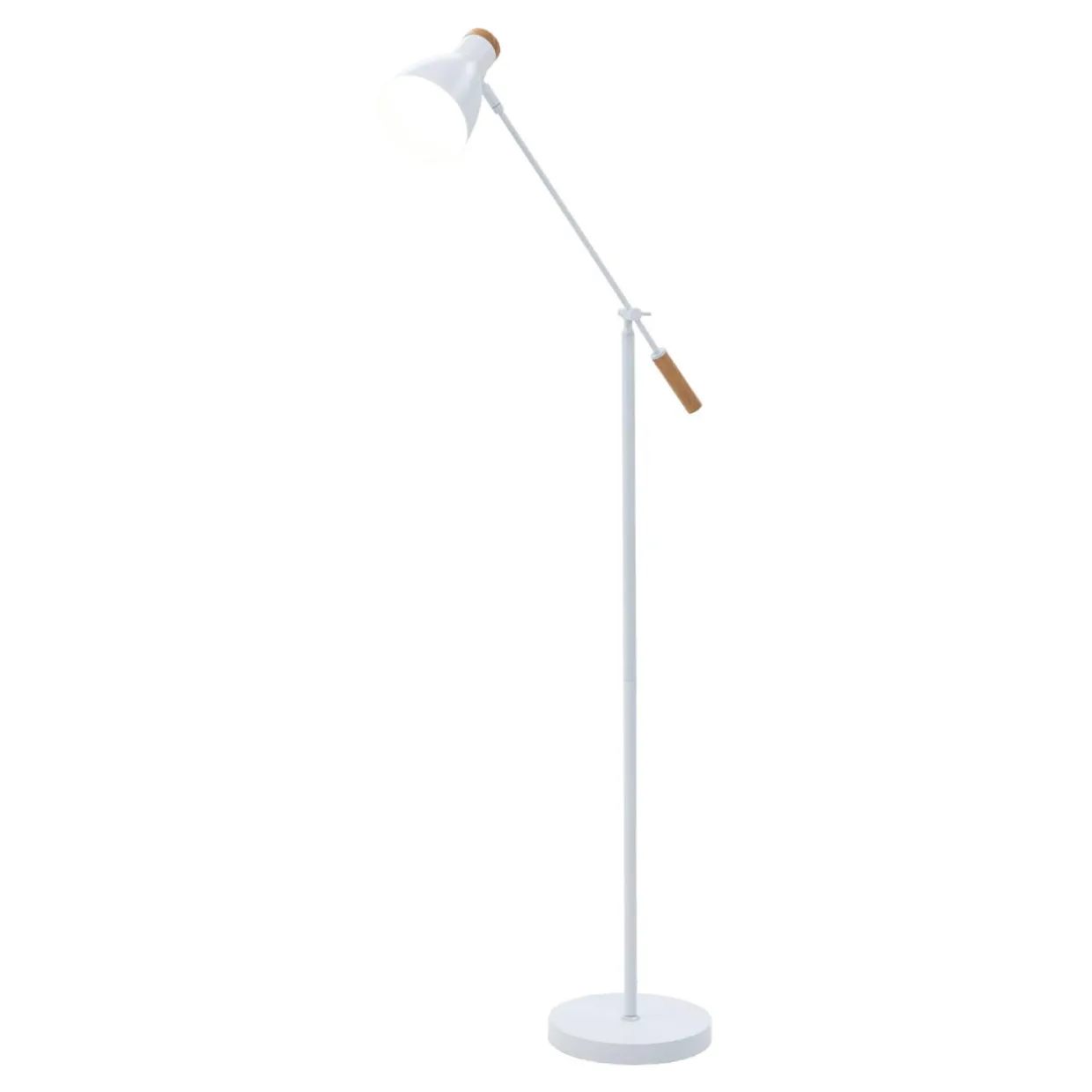 Lampa podłogowa skandynawska biała JOSE