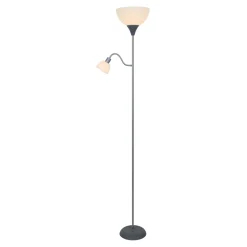 Lampa podłogowa srebrna PESO