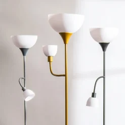 Lampa podłogowa srebrna PESO