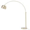 Lampa podłogowa łukowa do salonu złota SOHO