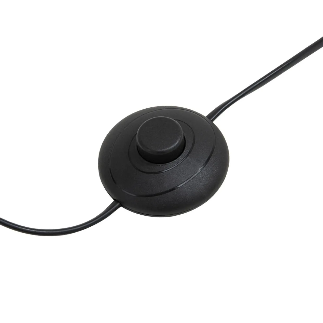 Lampa stojąca trónóg abażur czarny CARA