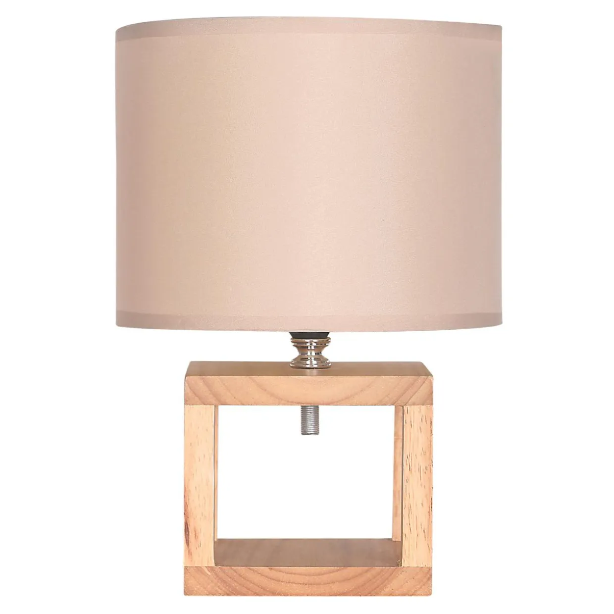 Lampa stołowa bambus abażur brązowy 28,5 cm