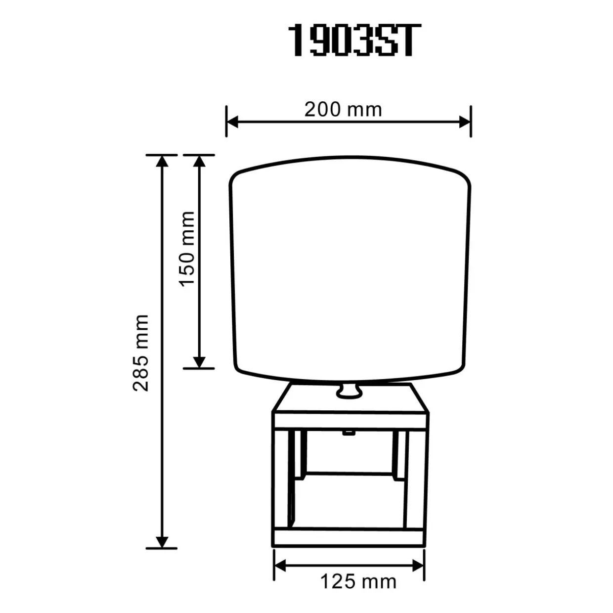 Lampa stołowa bambus abażur brązowy 28,5 cm