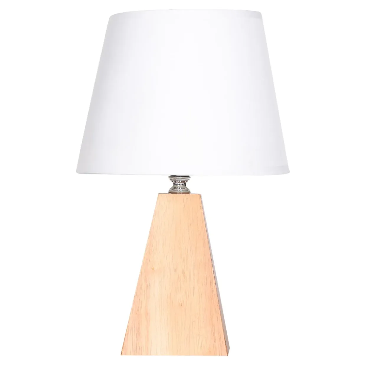 Lampa stołowa bambusowa abażur biały 31 cm