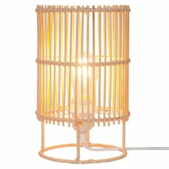 Lampa stołowa bambusowa EDIN 15x25 cm