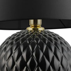 Lampa stołowa czarna SANTANA