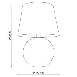 Lampa stołowa czarna SANTANA