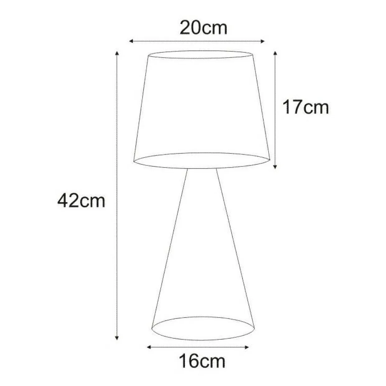 Lampa stołowa czarna SOUL BLACK