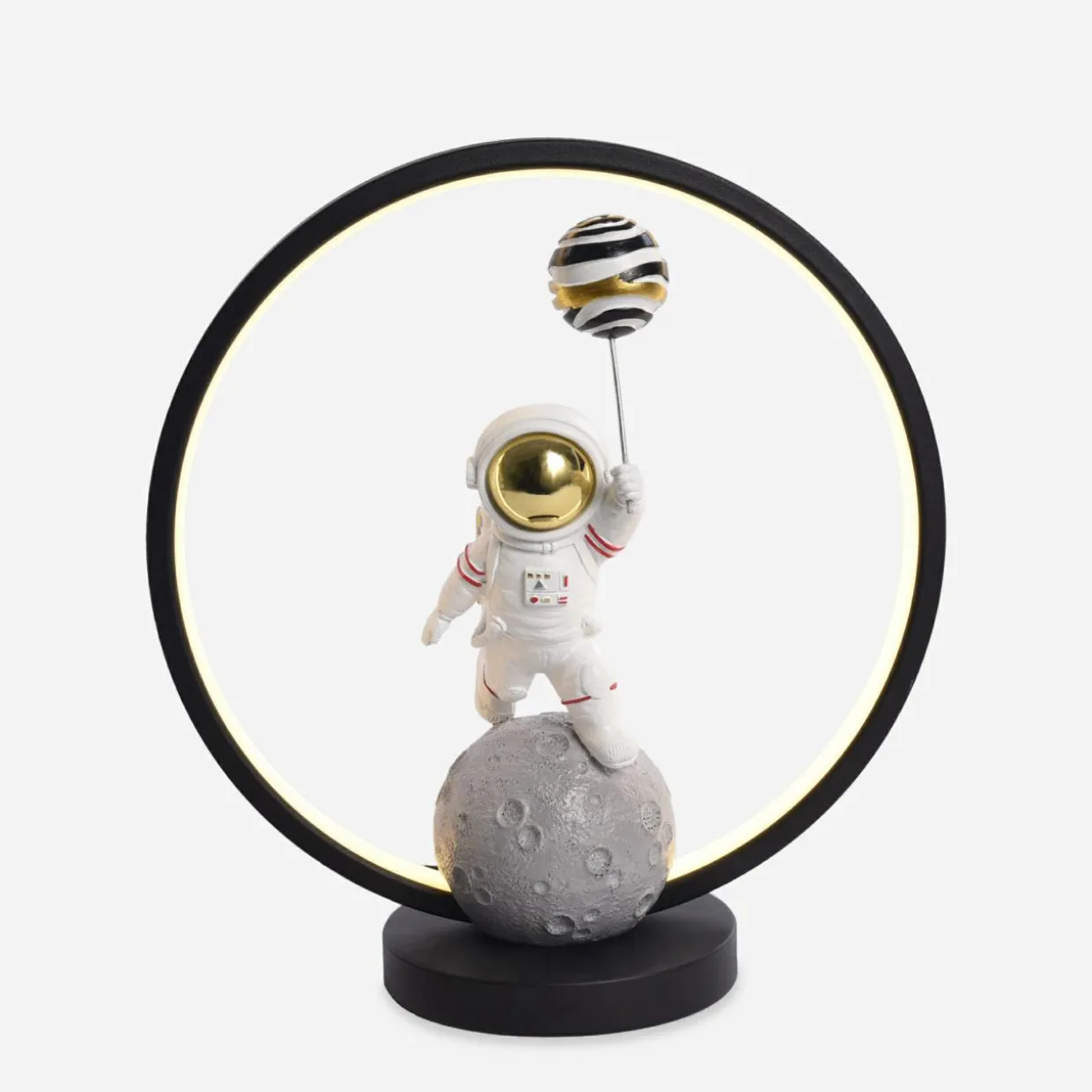 Lampa stołowa dekoracyjna LED ASTRONAUTA z balonem