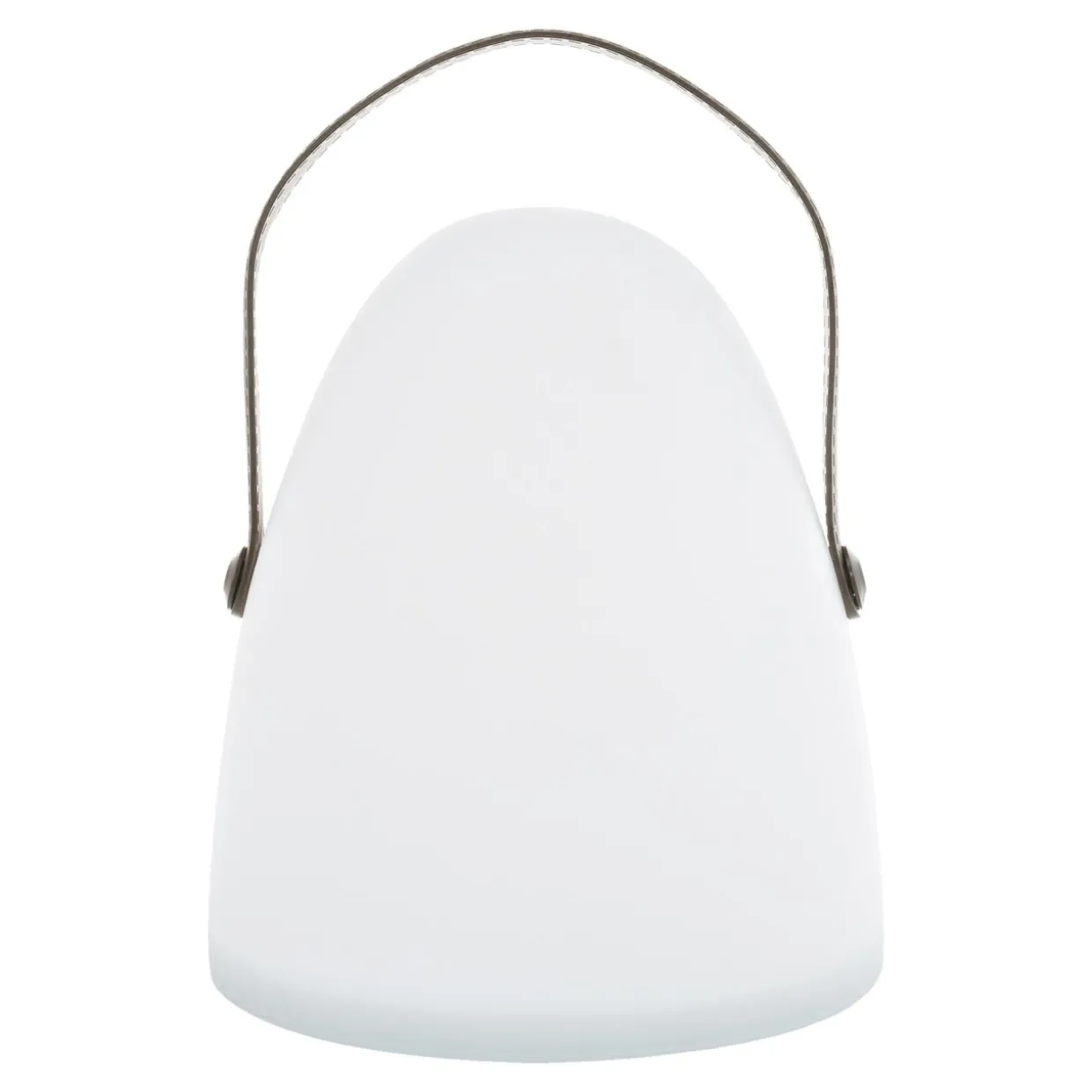 Lampa stołowa dekoracyjna LED biało-brązowa LUKA 30 cm
