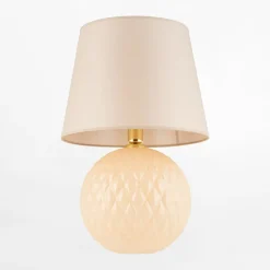 Lampa stołowa ecru SANTANA