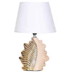 Lampa stołowa glamour złota 35 cm