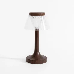 Lampa stołowa LED abażur USB 15x15x27,5 cm