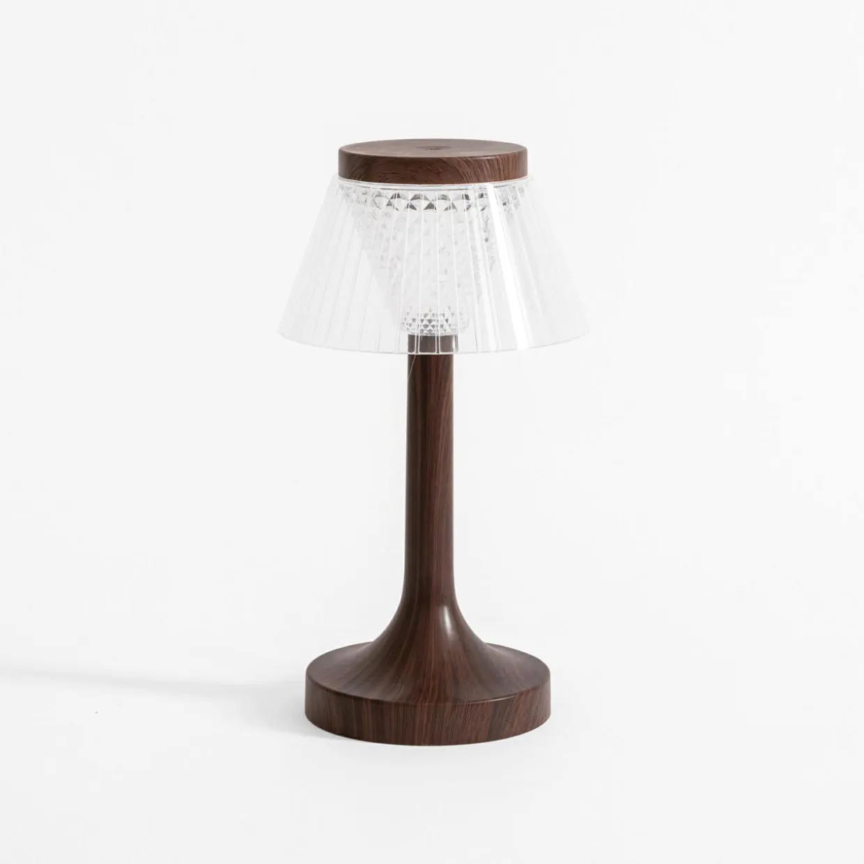 Lampa stołowa LED abażur USB 15x15x27,5 cm
