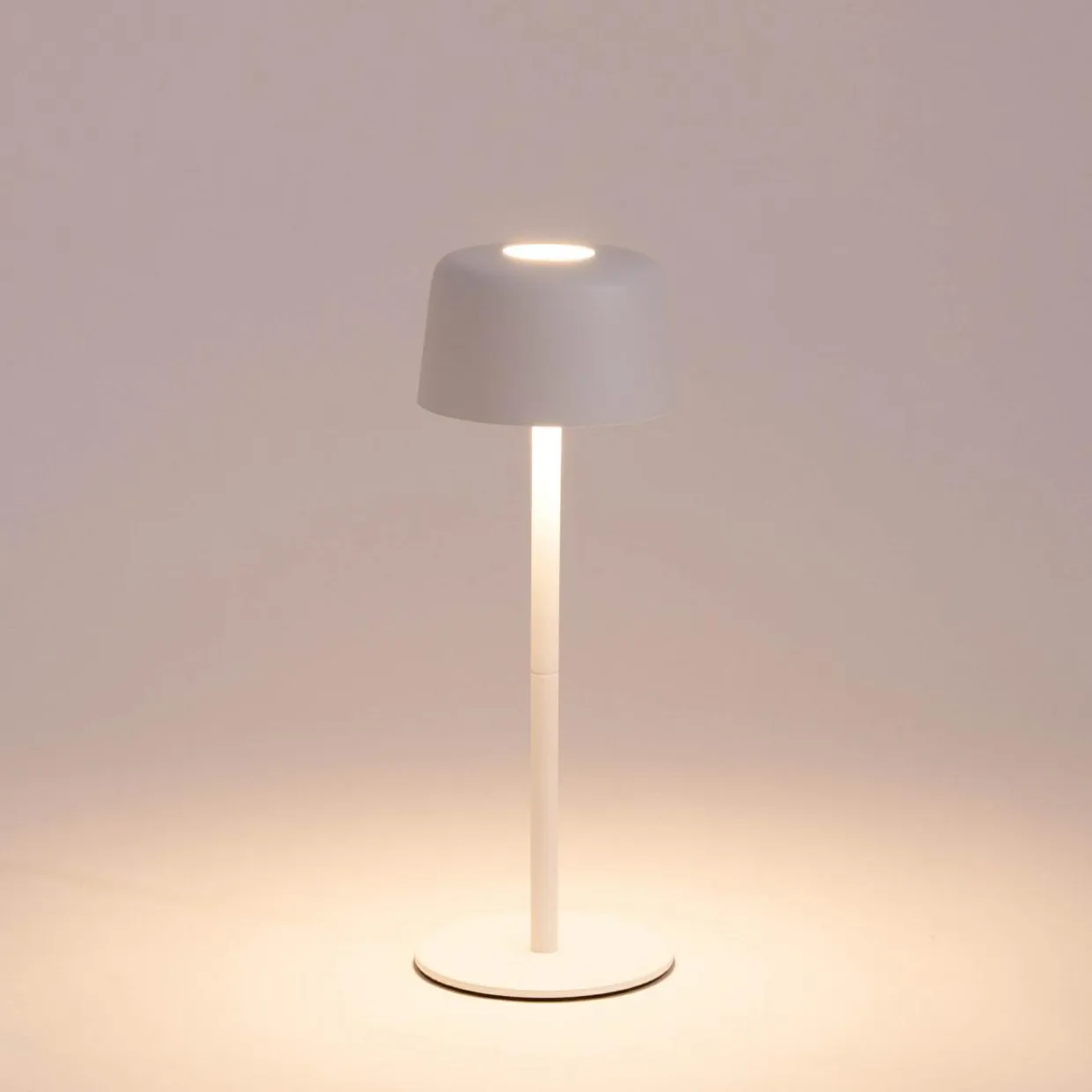 Lampa stołowa LED IP44 biała POCO
