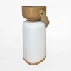 Lampa stołowa LED IP44 biało-brązowa BATT