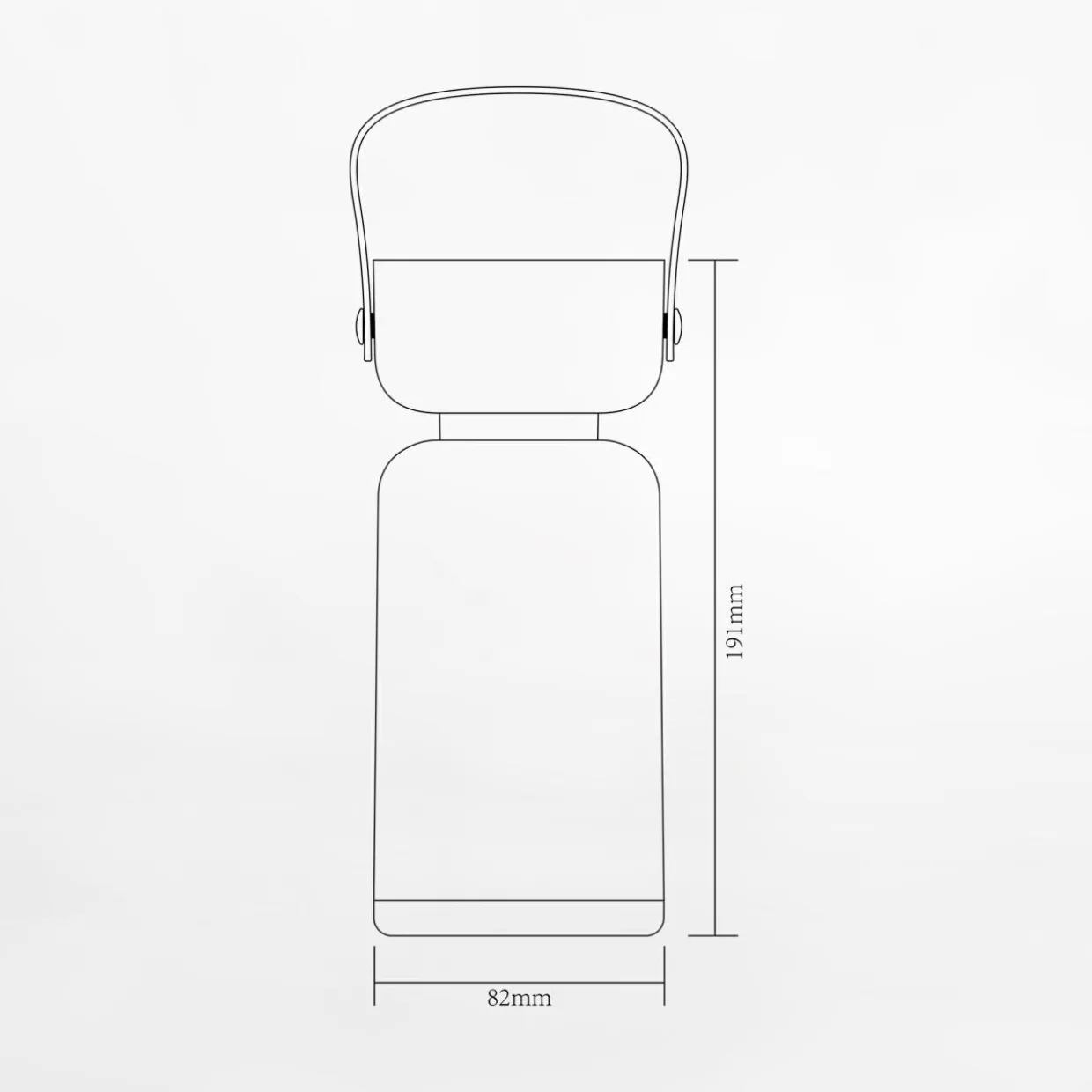 Lampa stołowa LED IP44 biało-brązowa BATT