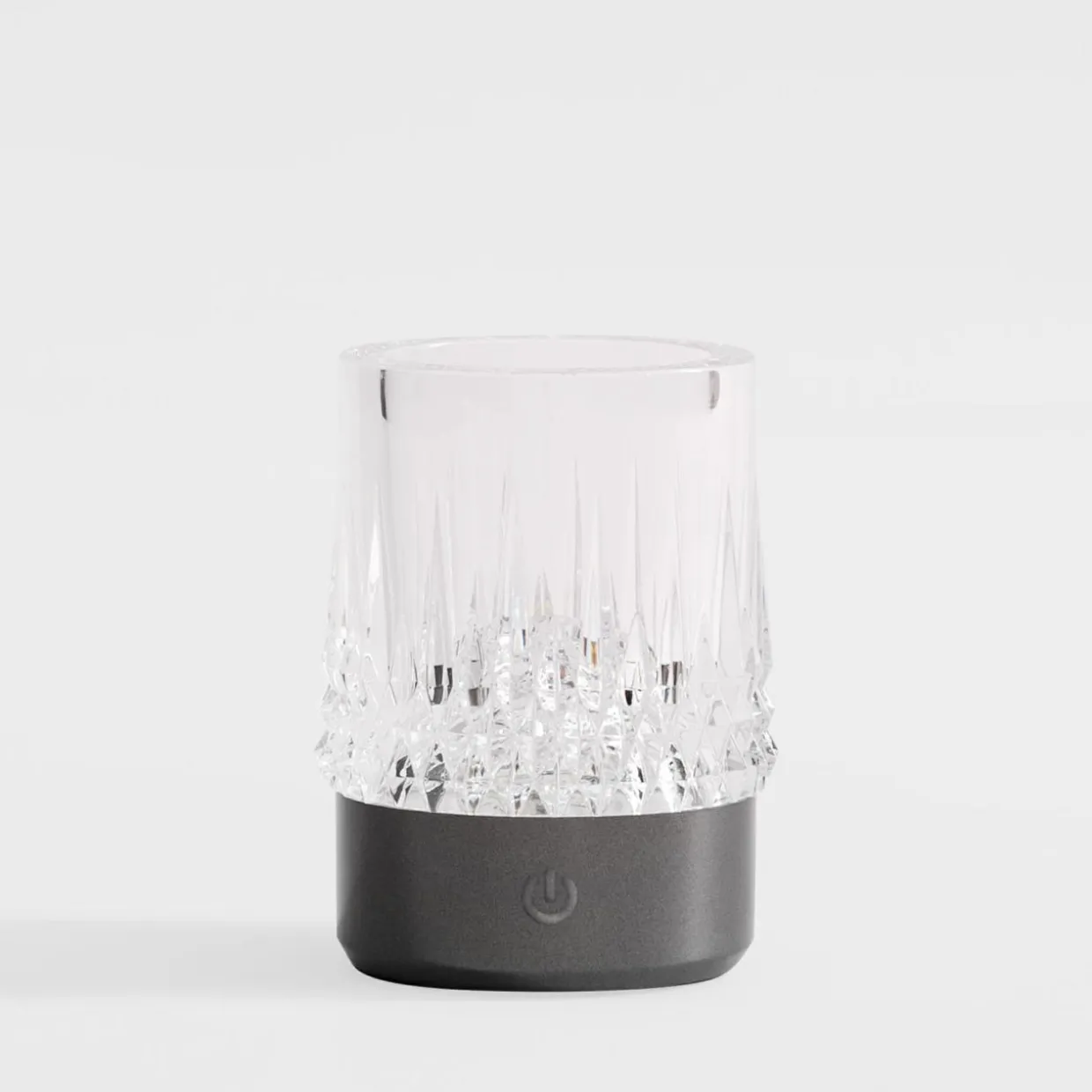 Lampa stołowa LED IP44 czarna CRYSTAL