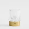 Lampa stołowa LED IP44 złota CRYSTAL