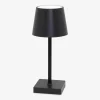 Lampa stołowa LED na baterie 3AAA czarna POLLI