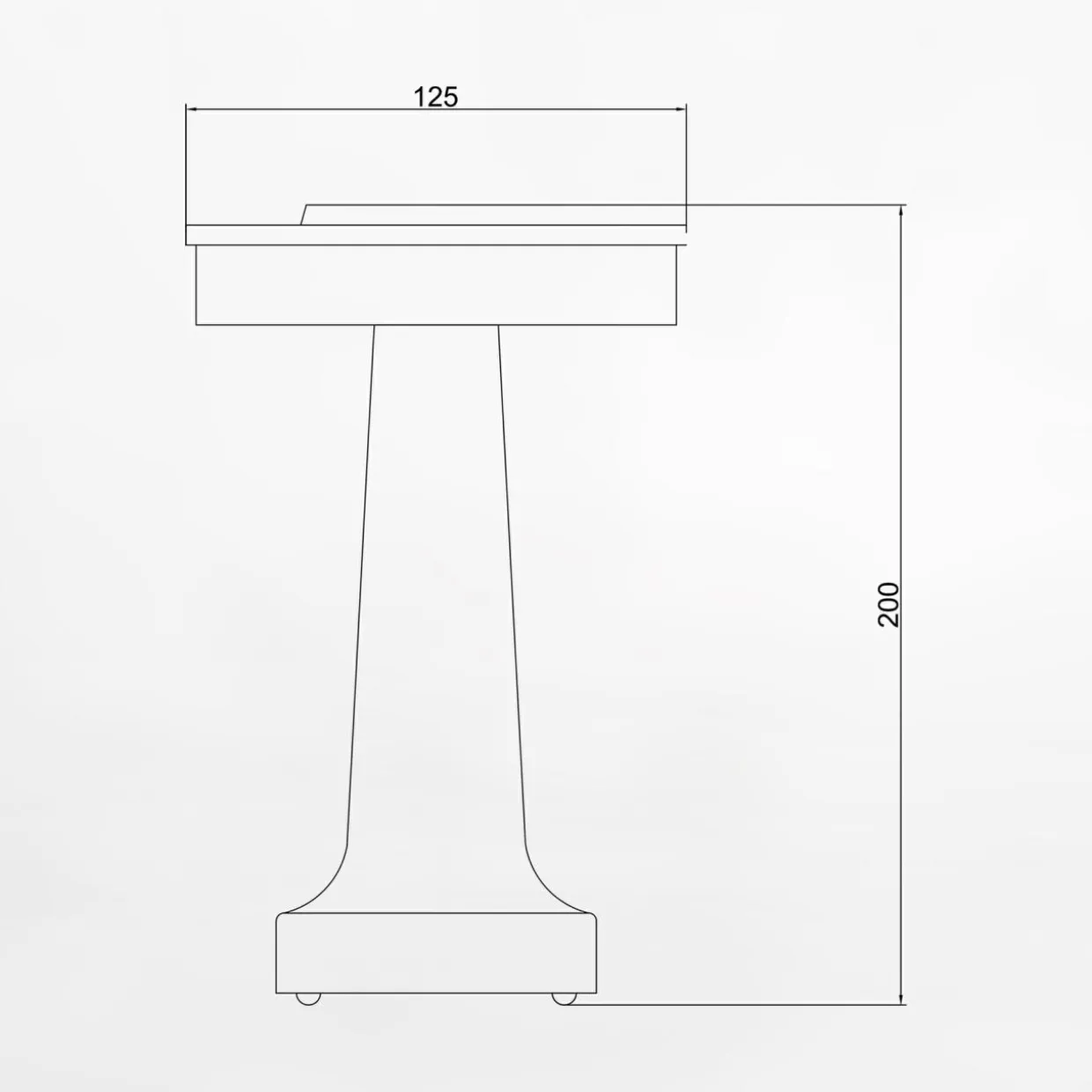 Lampa stołowa LED złota SONET