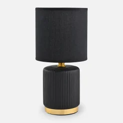 Lampa stołowa nocna czarna 27,5 cm