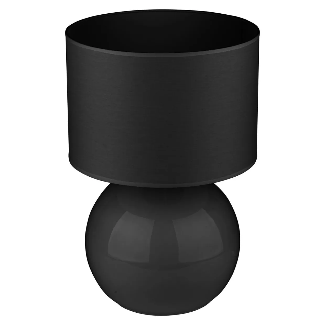 Lampa stołowa nocna czarna PALLA