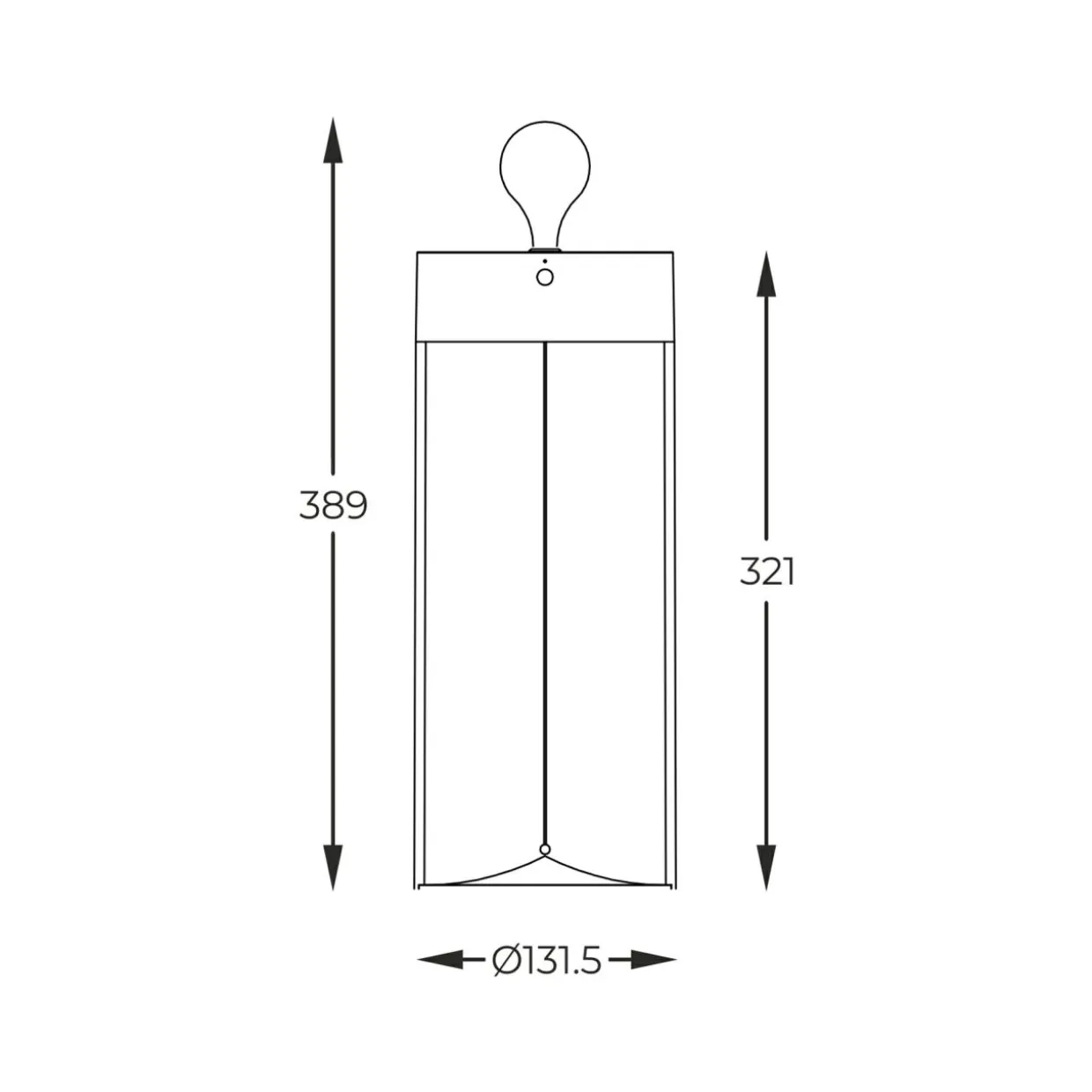 Lampa stołowa outdorowa z filamentem ESTERNO 32 cm
