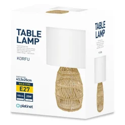 Lampa stołowa rattan KORFU