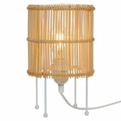 Lampa stołowa rattanowa EDIN 26x15 cm