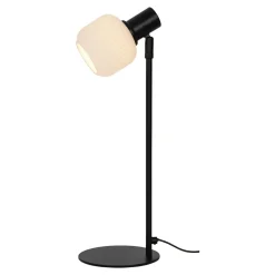 Lampa stołowa regulowany klosz czarna STEM
