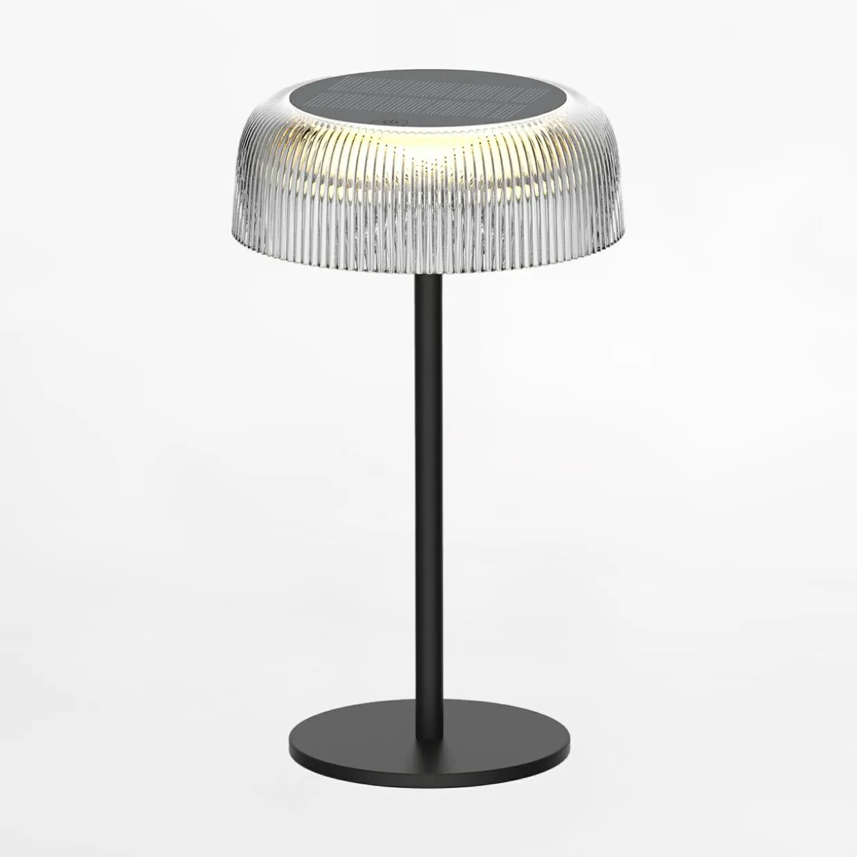 Lampa stołowa solarna czarna BLUET