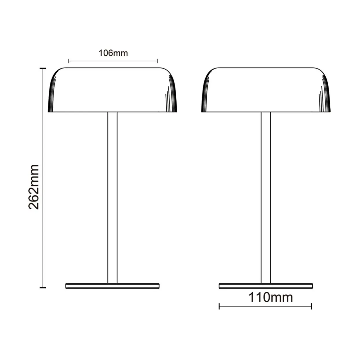 Lampa stołowa solarna czarna BLUET