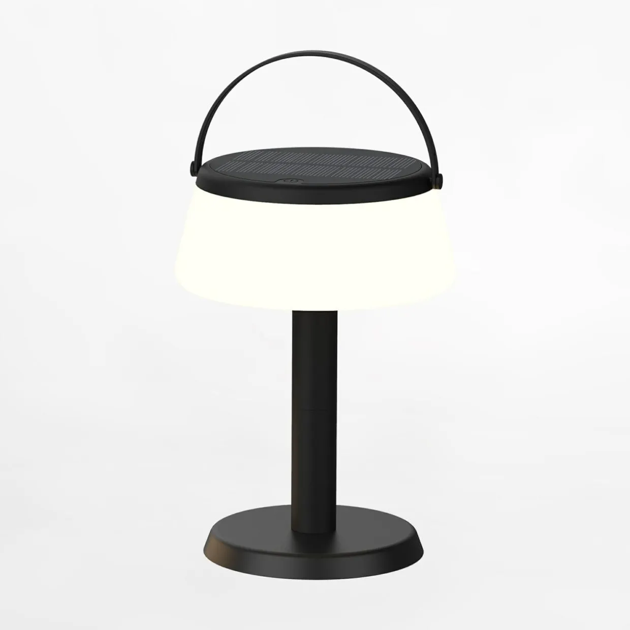 Lampa stołowa solarna czarna AURE