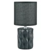 Lampa stołowa z abażurem czarna 27 cm