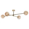 Lampa sufitowa 4 kule złota ESTERA 21 cm