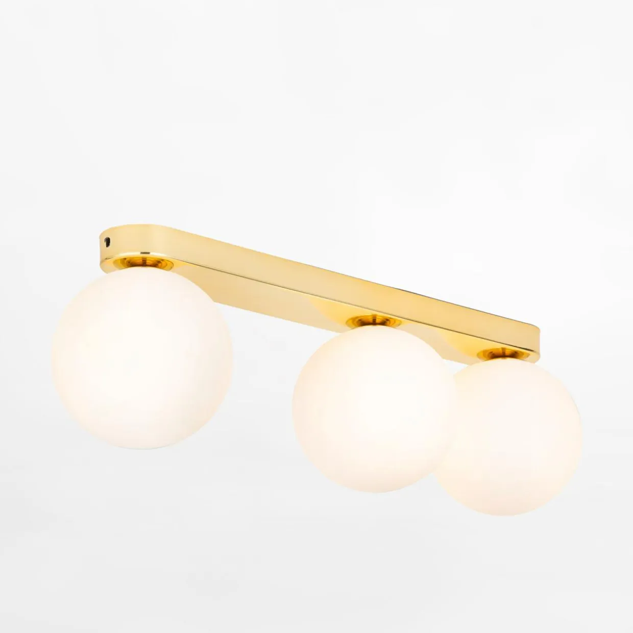 Lampa sufitowa 3 kule złota BIANCA