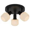 Lampa sufitowa 3 reflektory czarny STEM