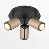 Lampa sufitowa 3 reflektory kawowa czarna GILLAN