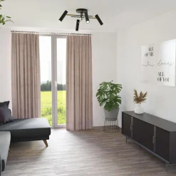 Lampa sufitowa 4 regulowane reflektory czarno-złota AXION