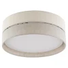Lampa sufitowa abażur szary ECO