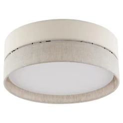 Lampa sufitowa abażur szary ECO