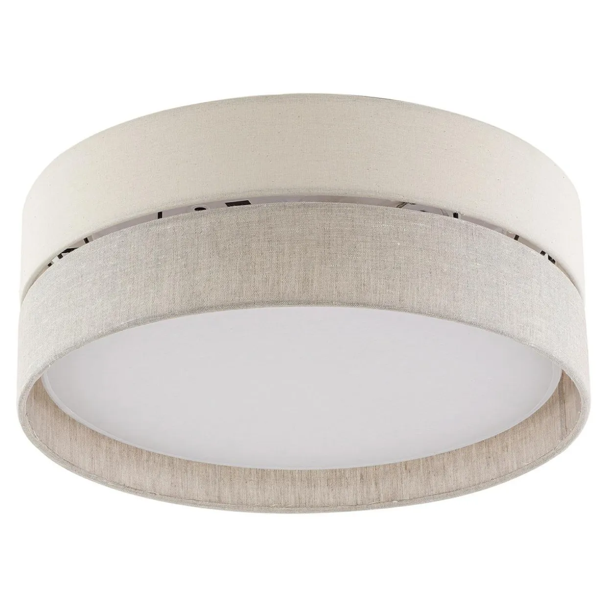 Lampa sufitowa abażur szary ECO