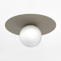 Lampa sufitowa beżowa FLAT