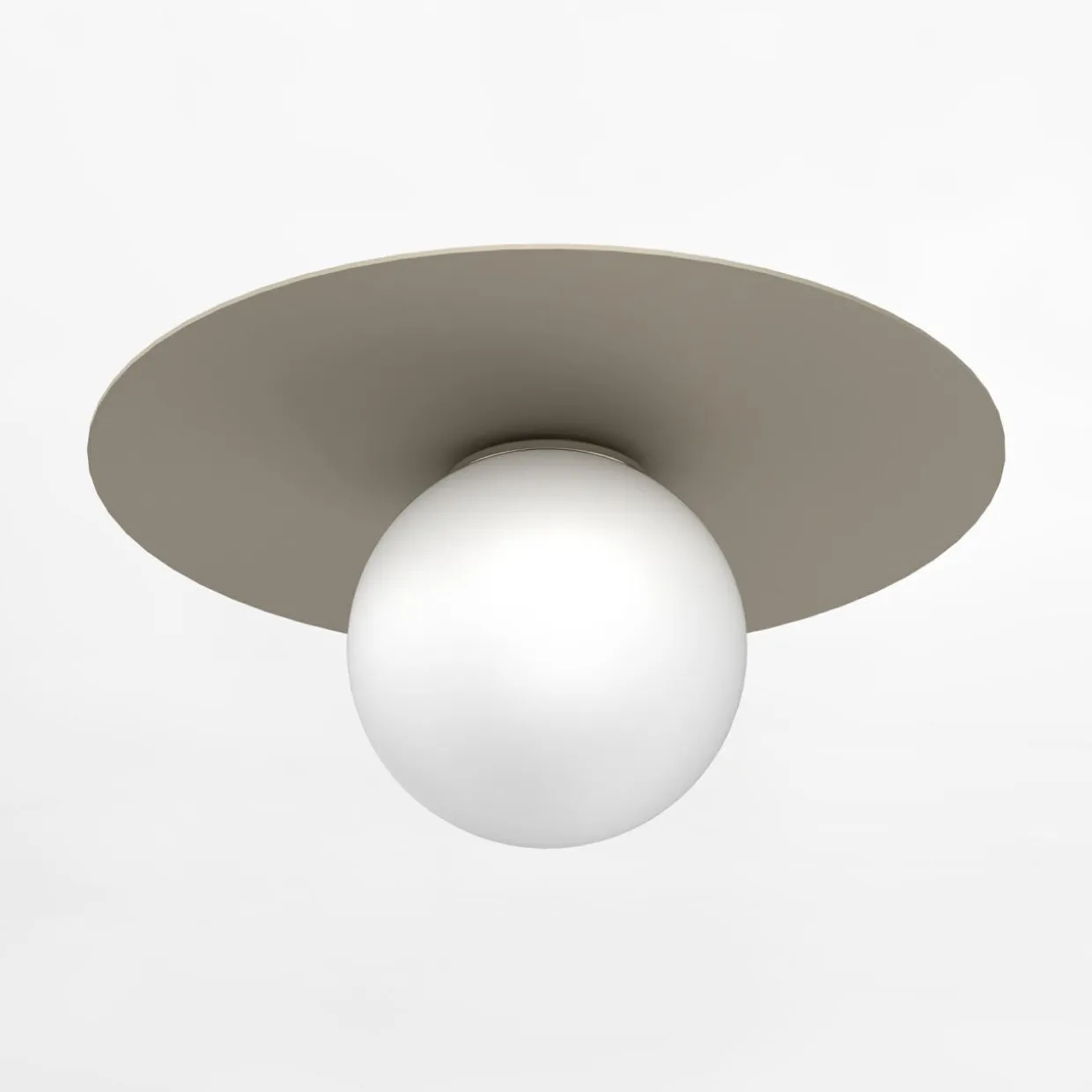 Lampa sufitowa beżowa FLAT