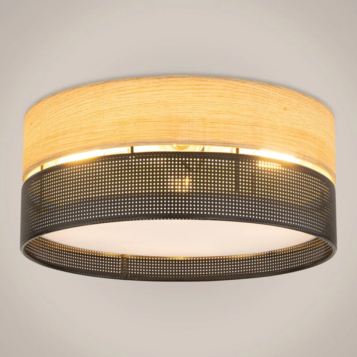 Lampa sufitowa boho z abażurem NICOL