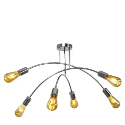 Lampa sufitowa chrom KORTE 6