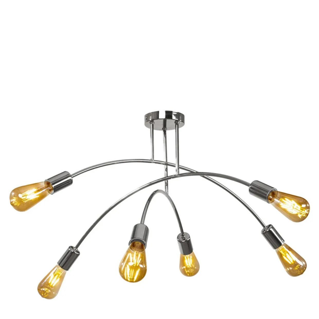 Lampa sufitowa chrom KORTE 6