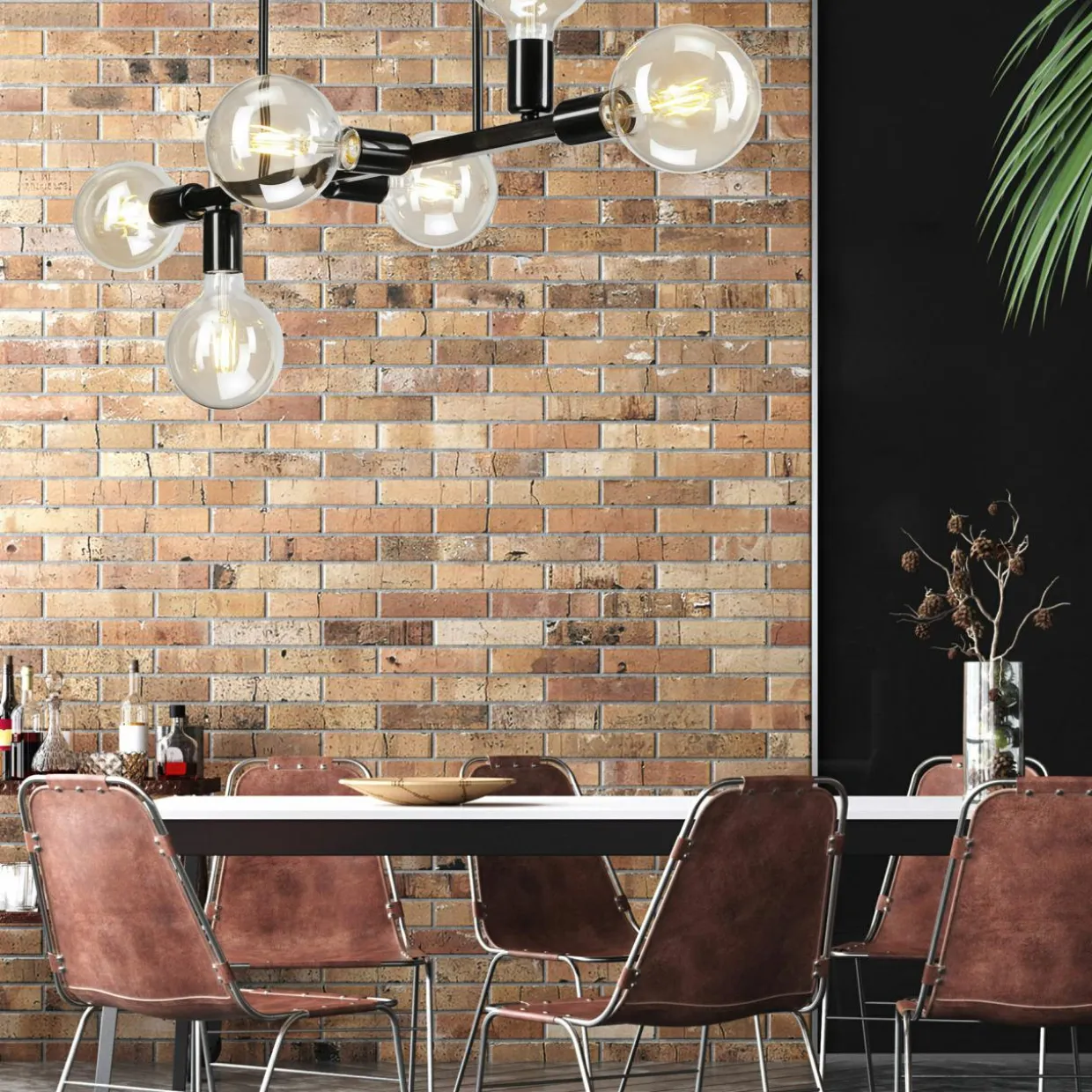 Lampa sufitowa czarna ASTRID VI