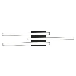 Lampa sufitowa czarna LED ROUTE fale